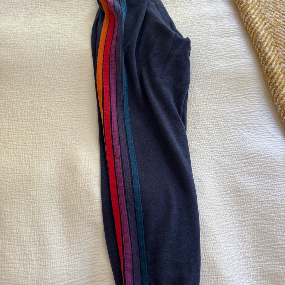 Aviator Nation Navy Stripe Sweatpant XS